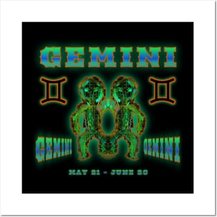 Gemini 4a Black Posters and Art